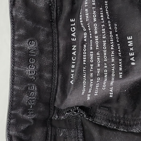 American Eagle Womens The Dream Jean Hi-Rise Jegging Black Denim Size 0 Short - Picture 7 of 15